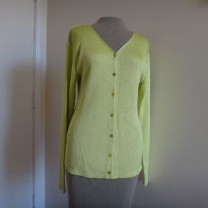 Sweater Top Jacket Knit  Size M